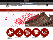 Tablet Screenshot of comune.volvera.to.it